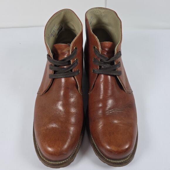 FRYE Vintage Whiskey Leather Chukka Boots Men\'s 10.5 D Made in USA 9310 main image 8